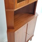 Vintage Deense Servieskast | Hoekkast Teak Fineer Danish thumbnail 4