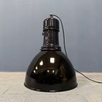 Grote Zwart Emaille Bauhaus Fabriekslamp thumbnail 11