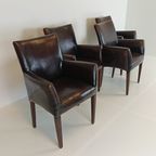 Prachtige Eetkamerstoelen Van Schapenleer (Set Van 4 Stoelen) thumbnail 4
