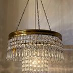 Art Deco Hanglamp Kristal Kroonluchter Met Punt Pegels thumbnail 9