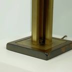 Willy Rizzo Style Brass And Copper Table Lamp 1970s thumbnail 4
