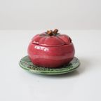 Ceramic Tomato Sauce Jar With Lid thumbnail 2