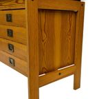 Vintage Bureau Werkplek Compact Jaren 60 Pinewood Grenen thumbnail 10