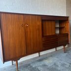 Retro Vintage Mid-Century Dressoir,High-Board,Wandkast Xl thumbnail 6