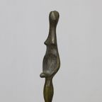 Sculpture Female Figure On Apple By Godfried Pieters thumbnail 6