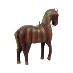 Vintage Houten Marwari Paard Koper Messing Beeld Sculptuur 31Cm thumbnail 10