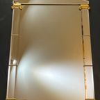 Vintage Design Spiegel Deknudt Goud Facet Randen thumbnail 4
