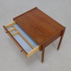 Sewing Table/Side Table With Rattan Basket, 1960S thumbnail 6