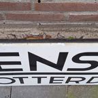 Groot Emaille Reclamebord, Naambord Van Hensen Rotterdam. thumbnail 8