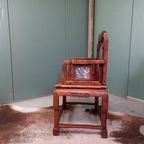 Antiek Palissander Bureau Met Ingelegd Marmer En Bijpassende thumbnail 15