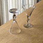 Pair Of Vintage Wine/Martini Glasses thumbnail 3