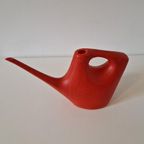 50'S Vintage 2 Liter Gieter Retro Rood Oranje Gieter thumbnail 5