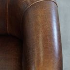 Comfortabele En Karaktervolle Schapenleren Clubfauteuil Met Een Prachtige Kleurstelling thumbnail 8