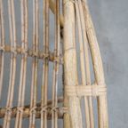 Leuke Dutch Design Rotan Fauteuil Uit De Jaren ’50 Met Een Hoge Rug thumbnail 8