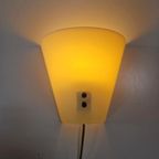 Vintage Steinhauer Glazen Muurlamp Geel Glas thumbnail 2