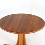 Ronde Massief Teak Deense 1x Verlengbare Eettafel 'kalundborg' Vintage thumbnail 16