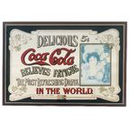 Vintage Coca Cola Spiegel Art Nouveau thumbnail 2