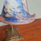 Art Deco Bureaulamp, Gesigneerd Le Verre Français thumbnail 9