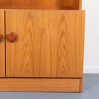 Danish 1970’s Teak Veneer Two Piece Cabinet / Boekenkast / Ladekast / Buffetkast / Kast thumbnail 6