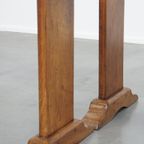 Stijlvolle Set Van 2 Antieke Franse Halbanken/ Bankjes Voor Aan De Eettafel thumbnail 5