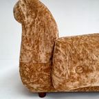 Roestbruine Italiaanse Velvet Fauteuil, 1970’S thumbnail 4