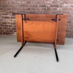 Vintage Houten Bijzettafel, Tafel, Audiomeubel thumbnail 13