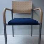 5 X Postmoderne Memphis Stijl Armstoelen/ Vergaderstoelen Door Arge2 Voor Wiesner Hager, 1980S thumbnail 4