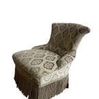 Vintage Cocktailstoel / Fauteuil / Eenzit Met Franjes thumbnail 9