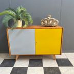 Yellow And Grey Jiri Jiroutek Sideboard Model U450 Dub 1960 For Interier Praha thumbnail 2