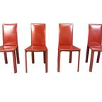 4 Designer Leather Chairs - De Couro Brazil 1980s thumbnail 6