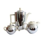 Art Deco Bauscher Koffie Set Chroom Drp, Nederlandsch Jaren '30 thumbnail 3