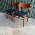 4 Pastoe Teak Skai Eetkamerstoelen Sa10 Cees Braakman thumbnail 14