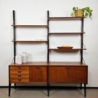 Vintage Wandkast Boekenkast Wallunit Losstaand Van Teeffelen thumbnail 2