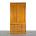 Prachtige Zeer Grote Engelse Victoriaanse Buffetkast/ Housekeeper Cupboard Met Lades En Legplanken thumbnail 2