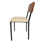 Vintage - Dutch Design - (2) Eetkamerstoelen - Martin Visser Stijl - 60's thumbnail 9