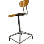 Vintage Industriële Bureaustoel / Atelierstoel / Desk Chair thumbnail 17