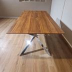 Hulsta Et1100 Eettafel - Hout - Chroom Onderstel -nieuwstaat thumbnail 8