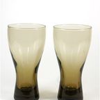 2 Hoge Glazen Rookglas thumbnail 2