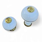 2 X Classic White Opaline Glass Table Lamps 1970s thumbnail 8