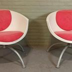 Set 2 Vintage Gubbo Swivel Fauteuils, Mia Lagerman, Ikea thumbnail 6
