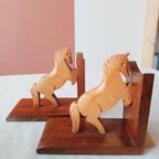Boekensteunen Paard Set Hout thumbnail 6