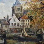 Nederlands Stadsaanzicht Johannes Karel Leurs (1865-1938). thumbnail 9