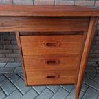 60'S Vintage Bureau Deens Bureau Teakhouten Desk thumbnail 16