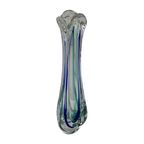 Max Verboeket - Kristalunie Maastricht - Vase With Deep And Light Blue Colors - Unused, Vintage - thumbnail 2