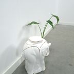 Witte Porseleinen Olifant Met Goud Plantentafel thumbnail 11