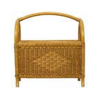 Vintage Boho Bamboe Rotan Lectuurbak Magazinerek Jaren 80 thumbnail 9