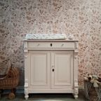 Vintage Brocante Biedermeiercommode Dressoir Speelgoedkast Hout Uniek “sophia” thumbnail 8