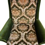 Vintage Mosgroene Fauteuil / Eenzit thumbnail 11