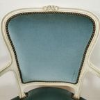 Brocante Vintage Franse Louis Xv Stoeltje, Fauteuil Stoel 03 thumbnail 7