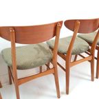 4 Vintage Deense Stoelen Nieuw Gestoffeerd thumbnail 8